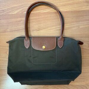 Almost new brown small longchamp le pliage